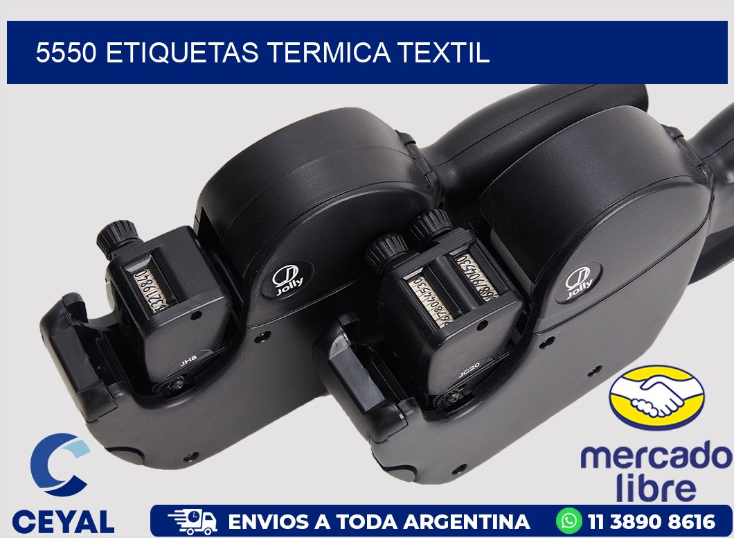 5550 etiquetas termica textil