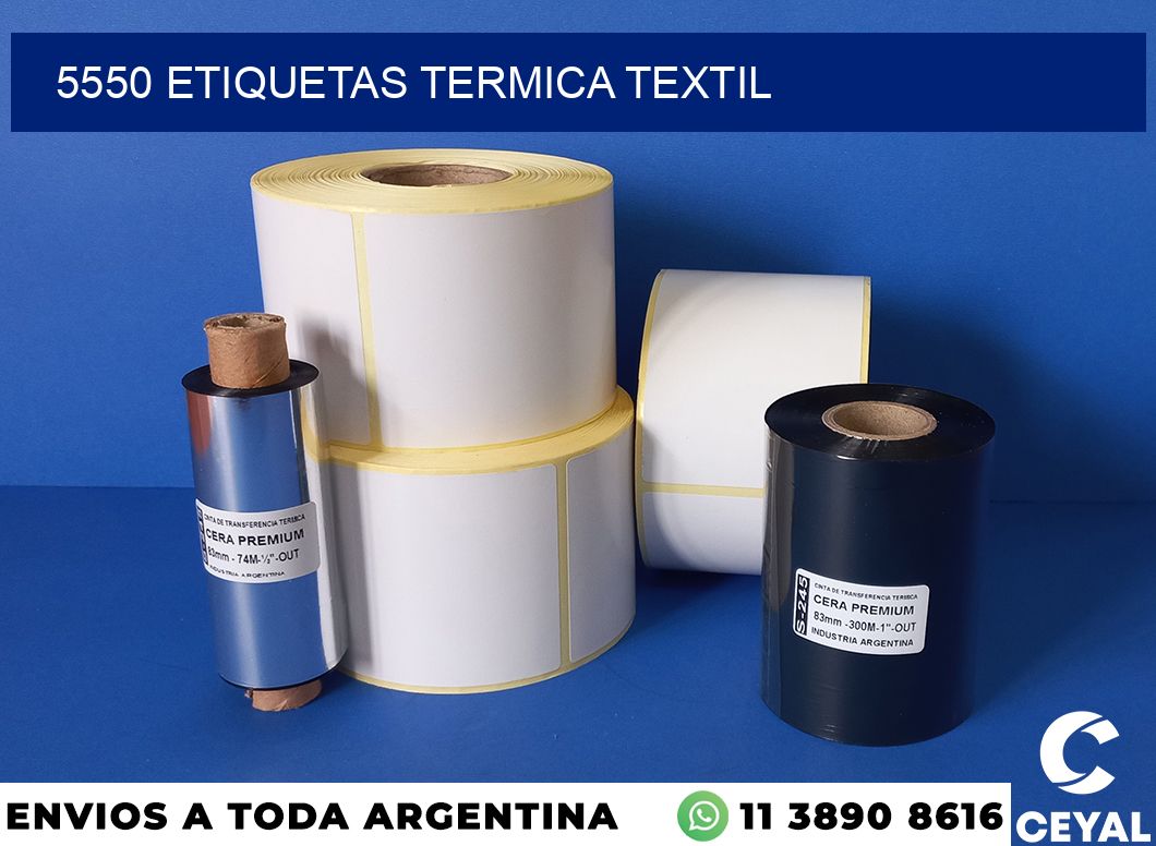 5550 etiquetas termica textil