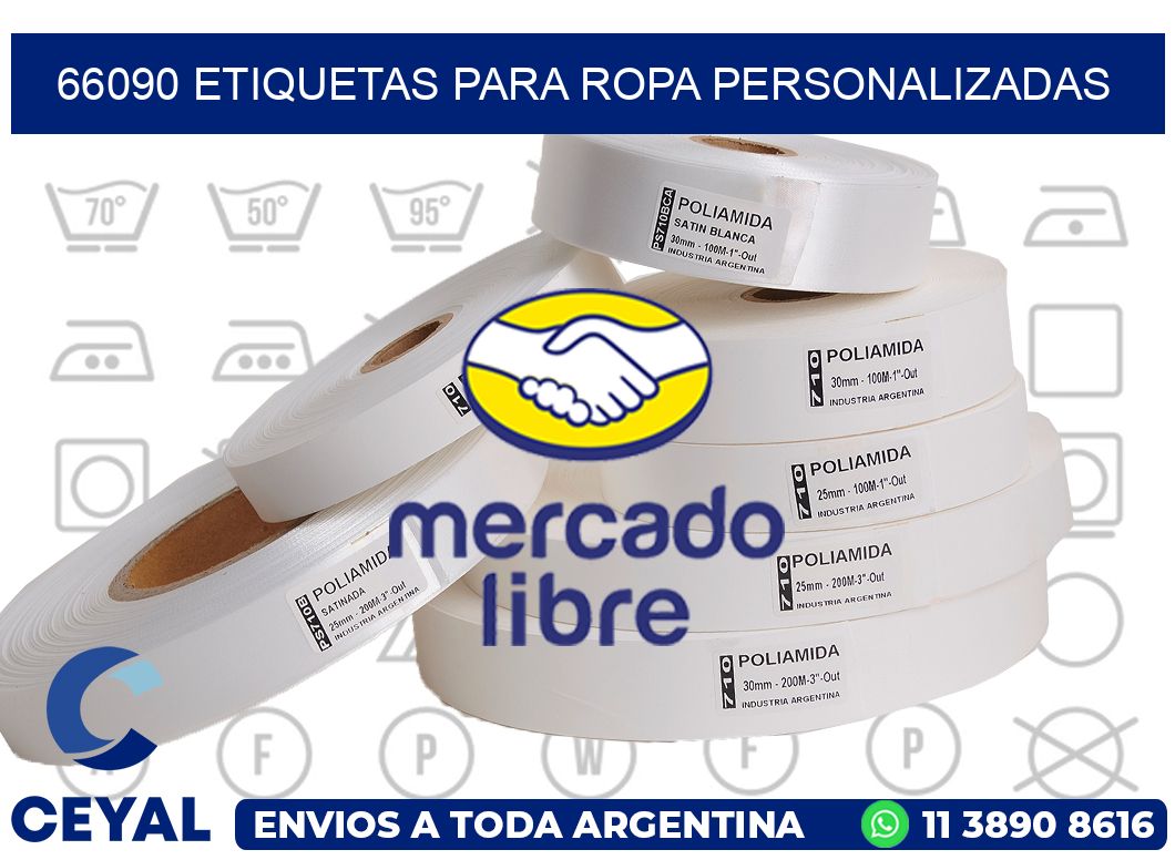 66090 Etiquetas para ropa Personalizadas
