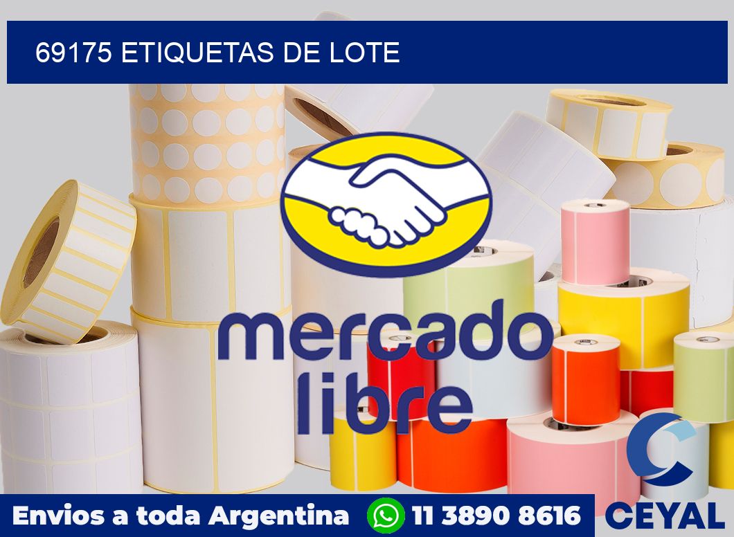 69175 Etiquetas de lote