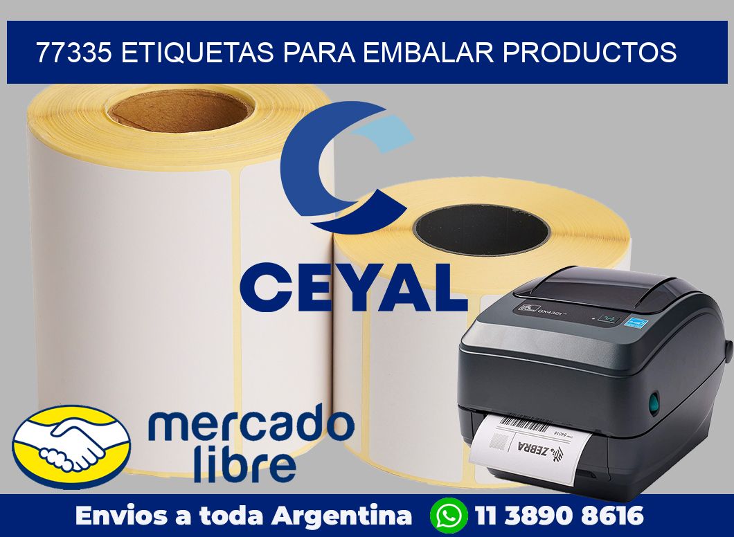 77335 Etiquetas para embalar productos