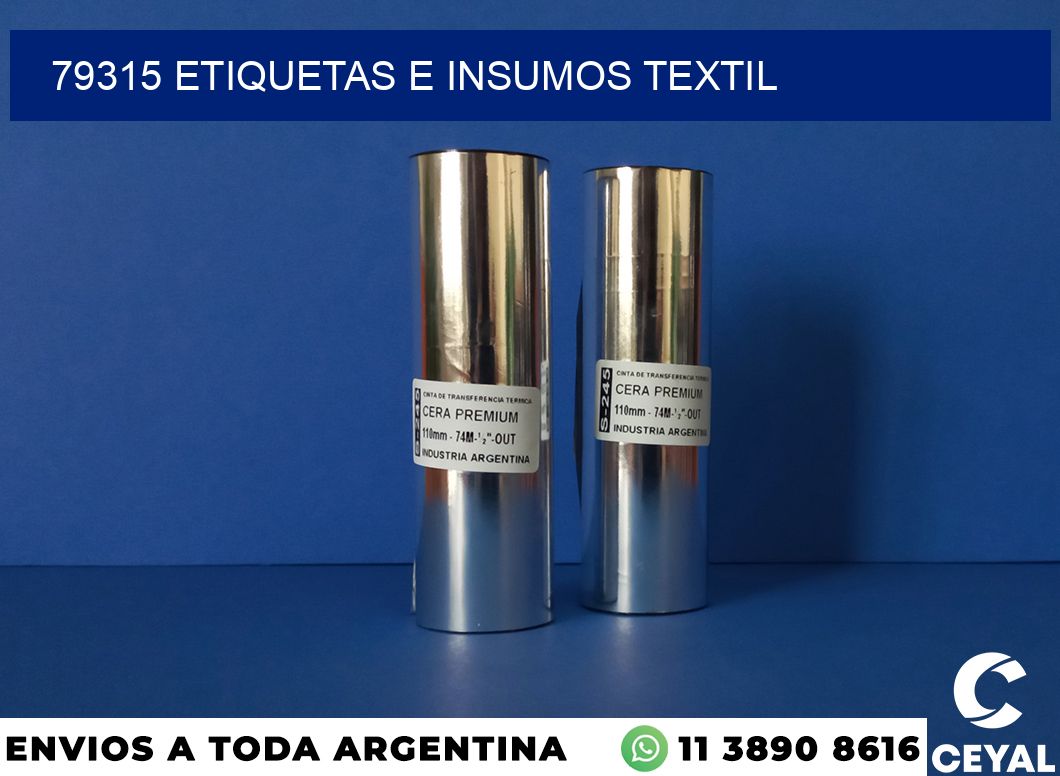 79315 etiquetas e insumos textil