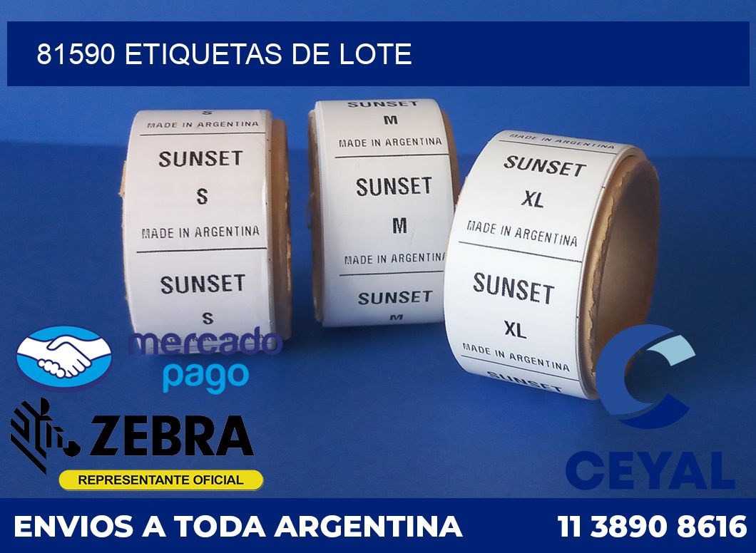 81590 Etiquetas de lote