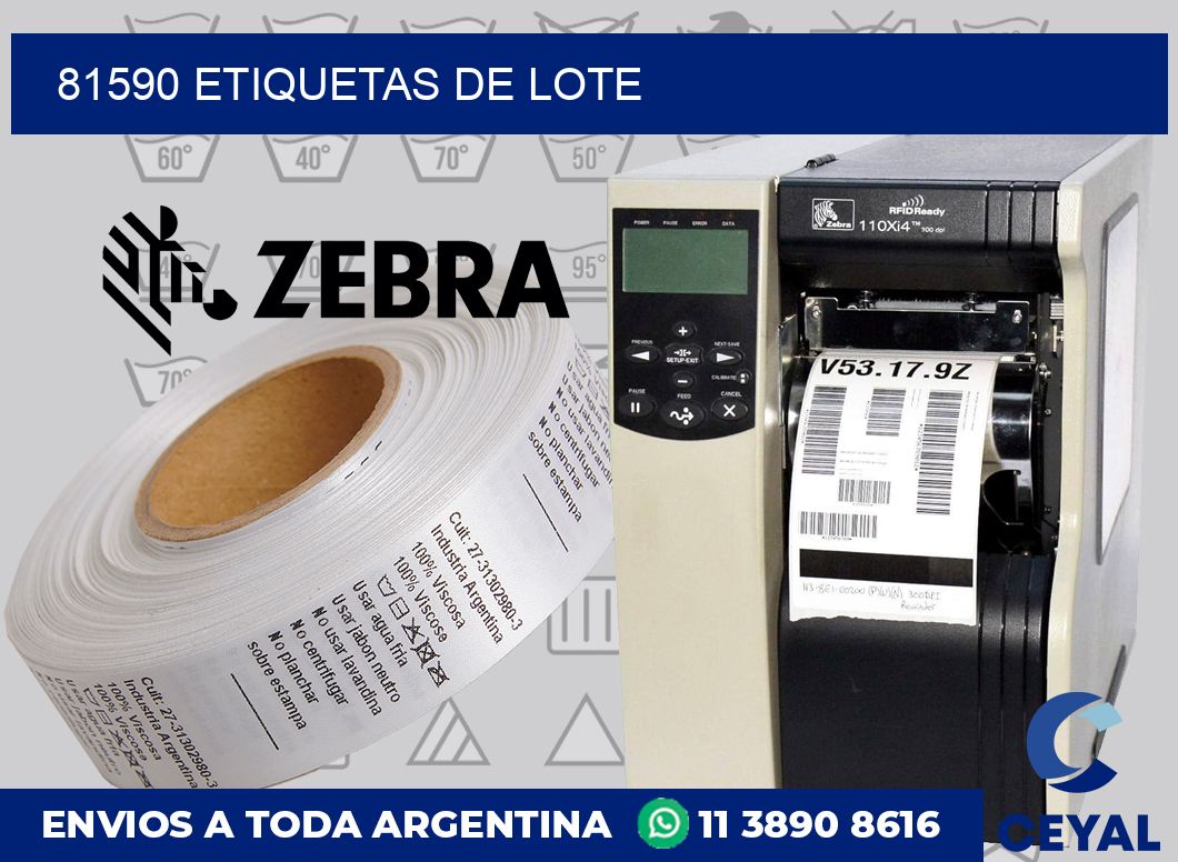 81590 Etiquetas de lote