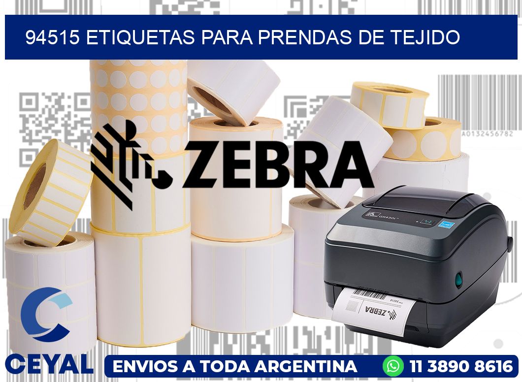 94515 Etiquetas para prendas de tejido