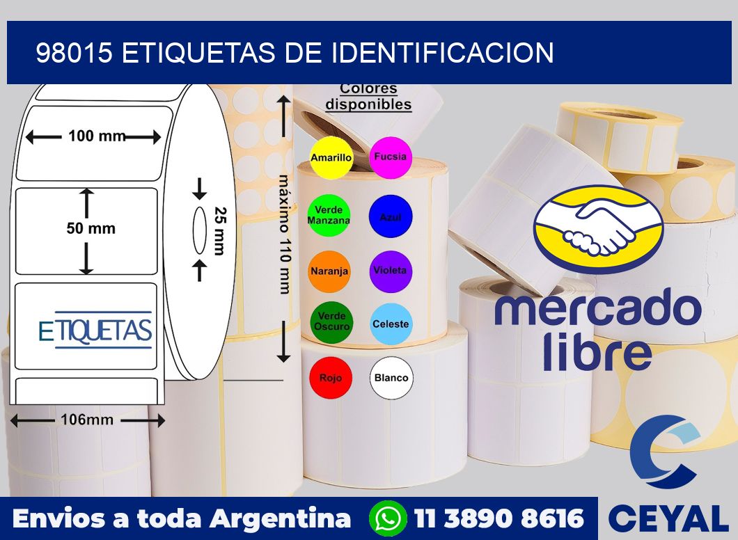 98015 Etiquetas de identificacion