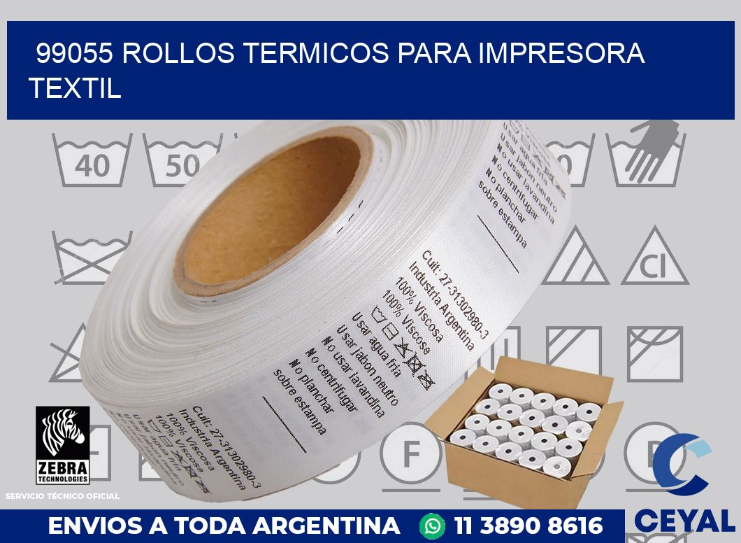 99055 rollos termicos para impresora textil