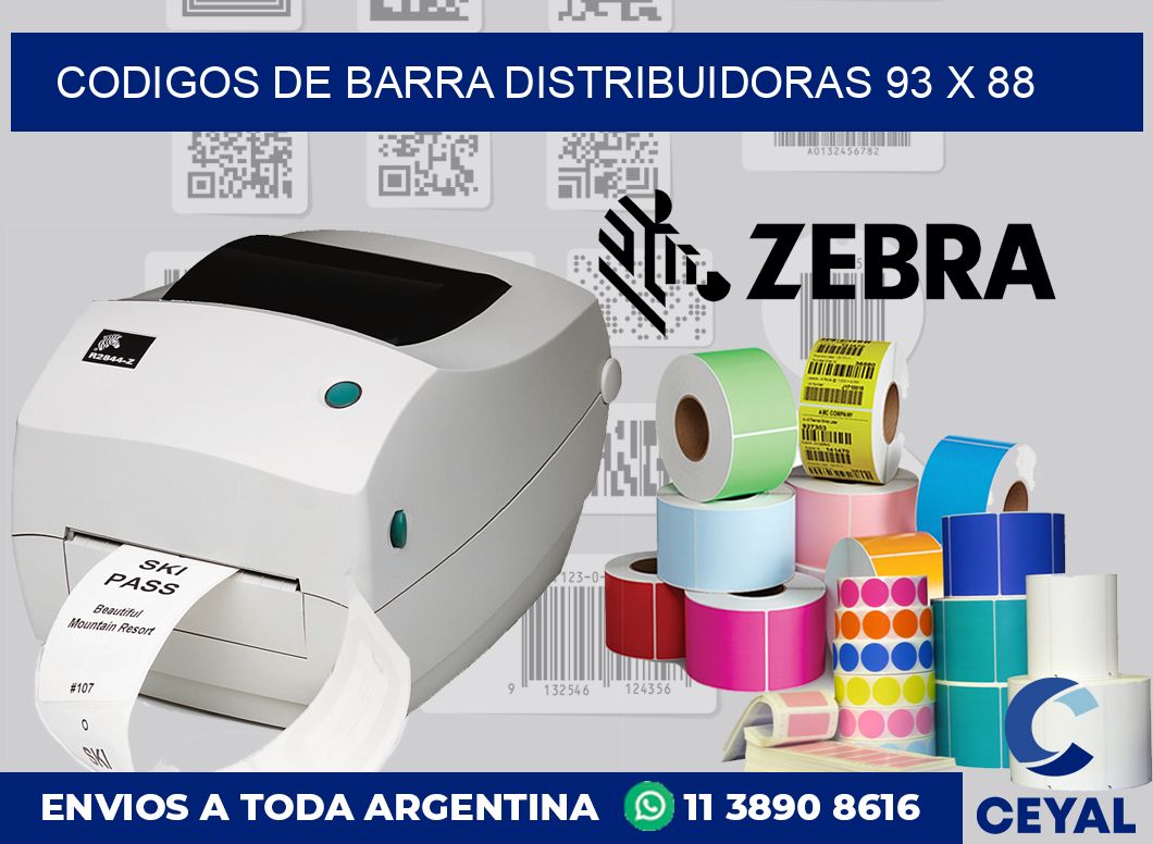Codigos de barra distribuidoras 93 x 88