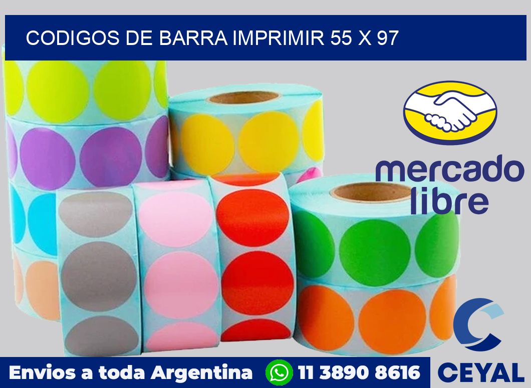 Codigos de barra imprimir 55 x 97