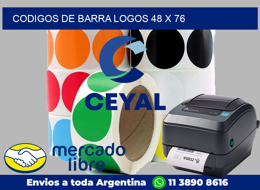 Codigos de barra logos 48 x 76