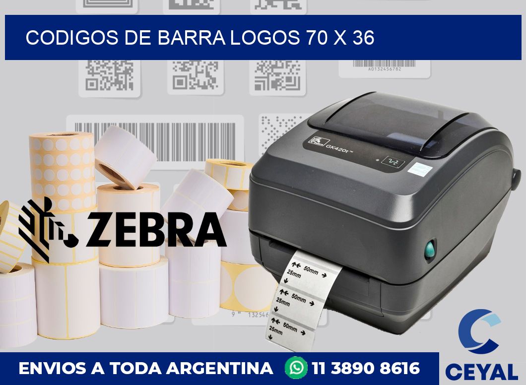 Codigos de barra logos 70 x 36
