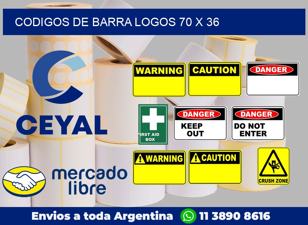 Codigos de barra logos 70 x 36