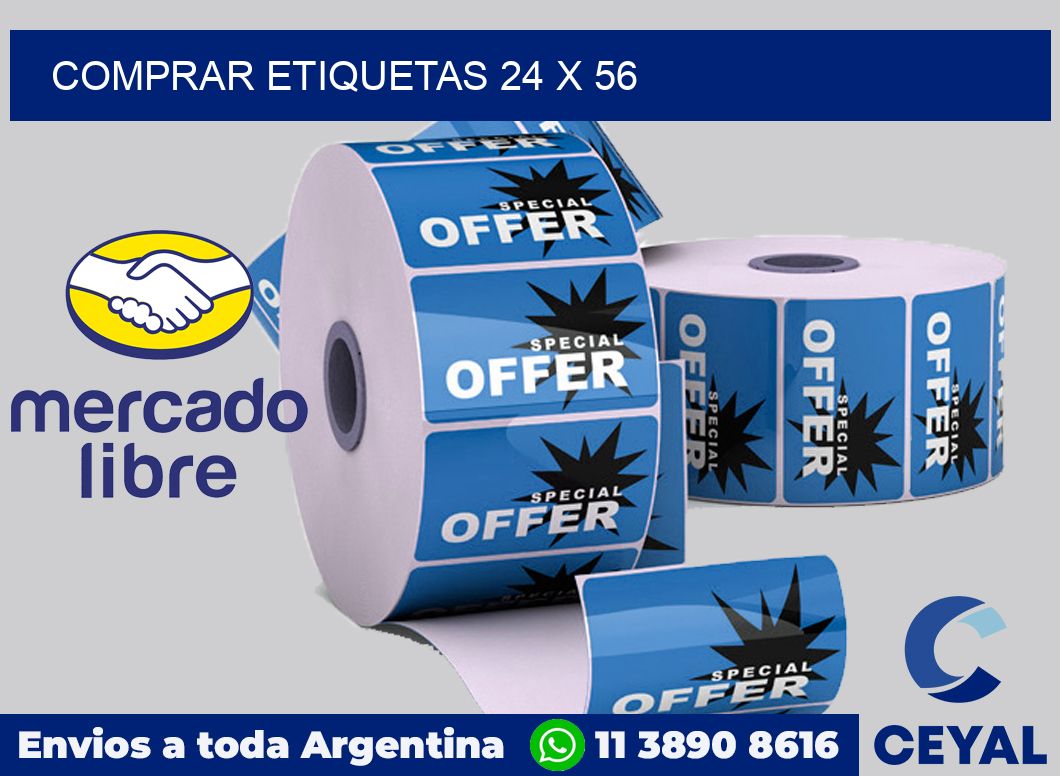 Comprar etiquetas 24 x 56