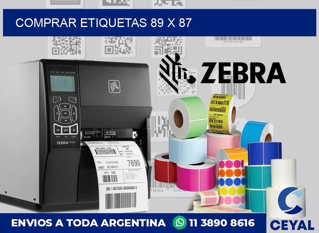 Comprar etiquetas 89 x 87