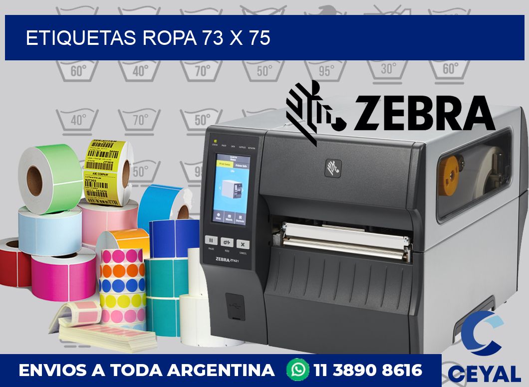 Etiquetas ropa 73 x 75