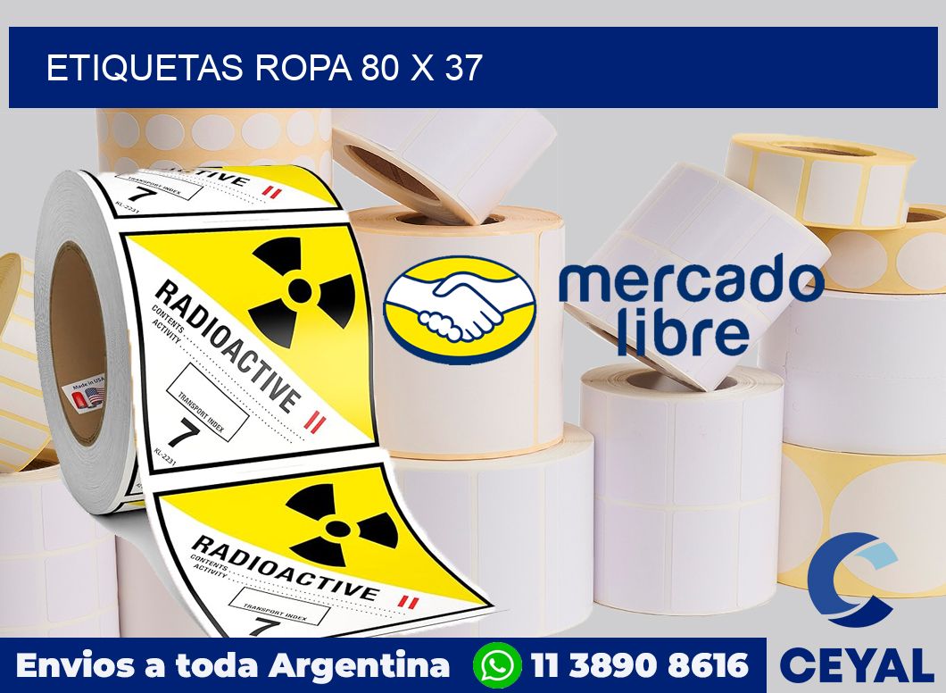 Etiquetas ropa 80 x 37