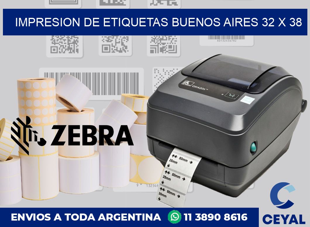 Impresion de etiquetas Buenos Aires 32 x 38