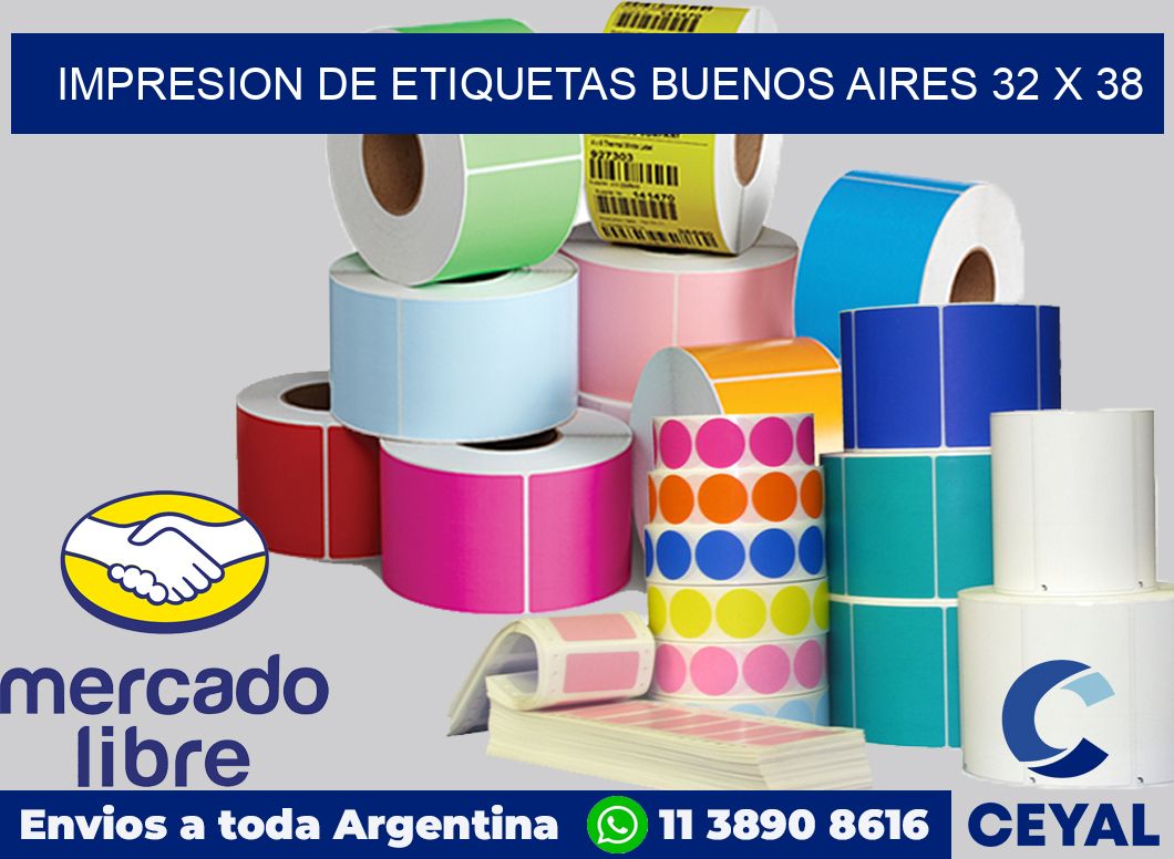 Impresion de etiquetas Buenos Aires 32 x 38