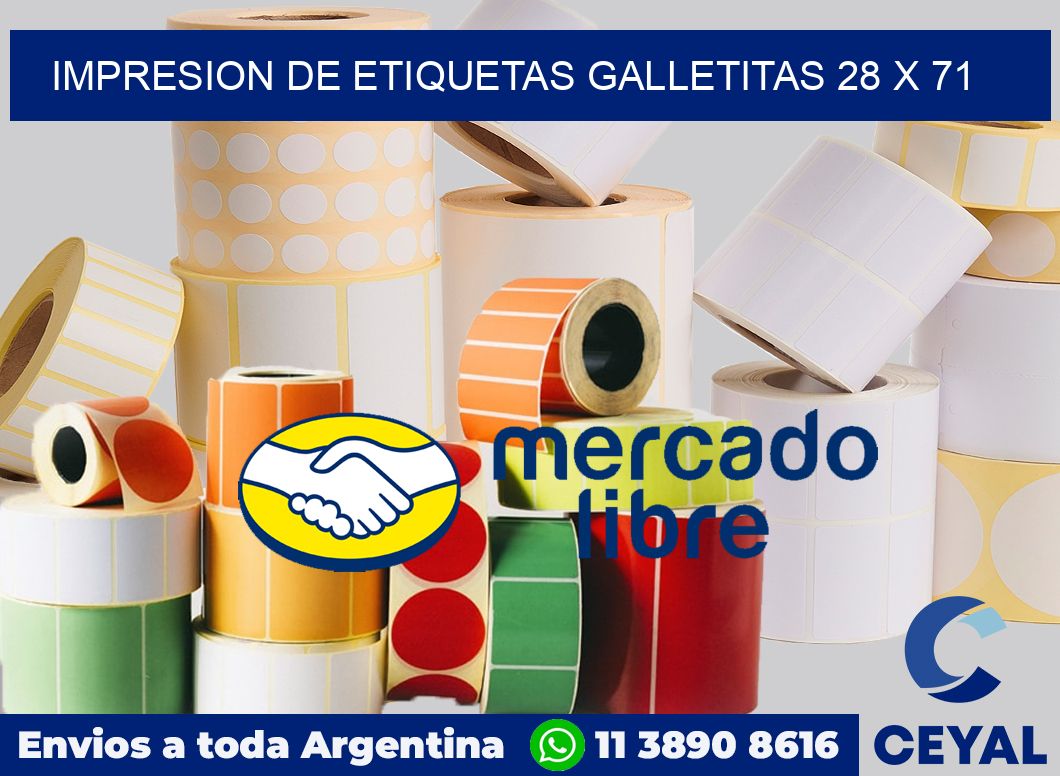 Impresion de etiquetas galletitas 28 x 71
