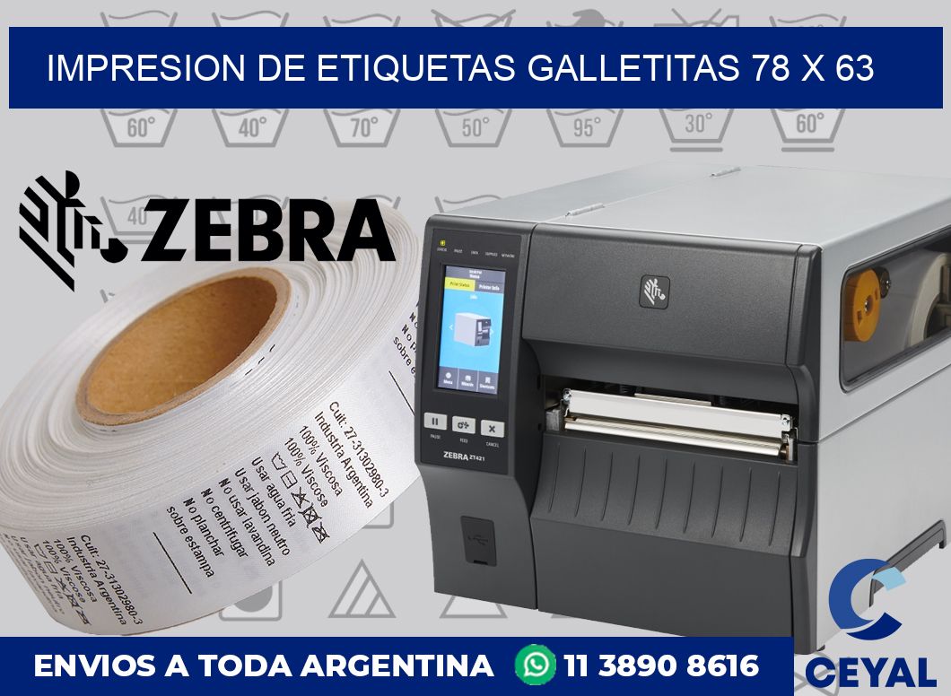 Impresion de etiquetas galletitas 78 x 63
