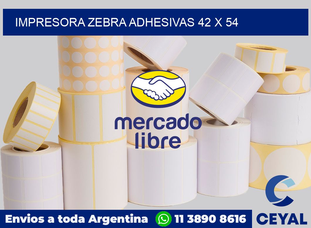 Impresora Zebra adhesivas 42 x 54