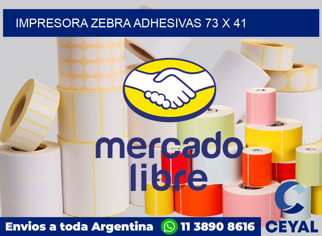 Impresora Zebra adhesivas 73 x 41