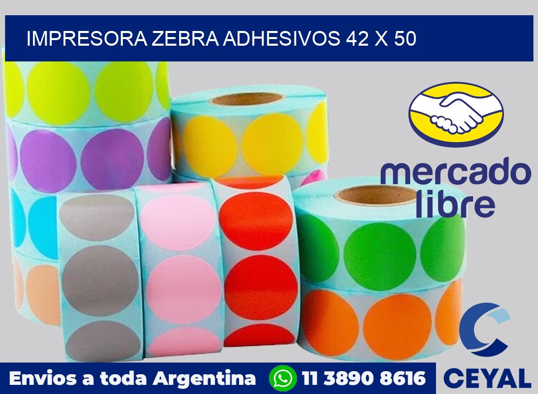 Impresora Zebra adhesivos 42 x 50