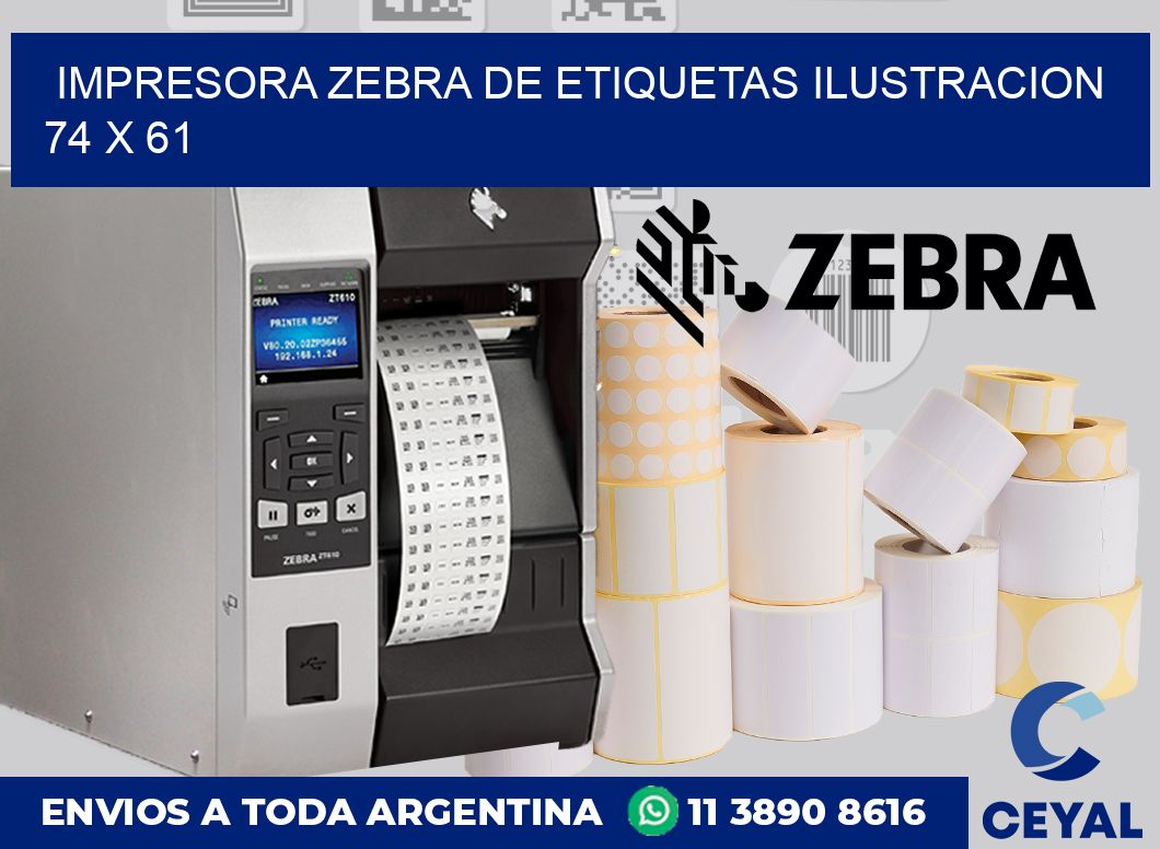 Impresora Zebra de etiquetas ilustracion 74 x 61