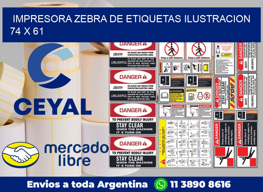 Impresora Zebra de etiquetas ilustracion 74 x 61