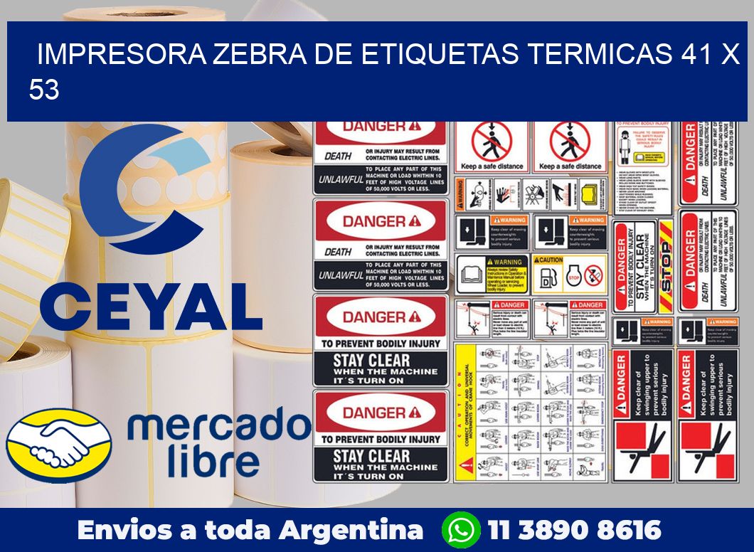 Impresora Zebra de etiquetas termicas 41 x 53