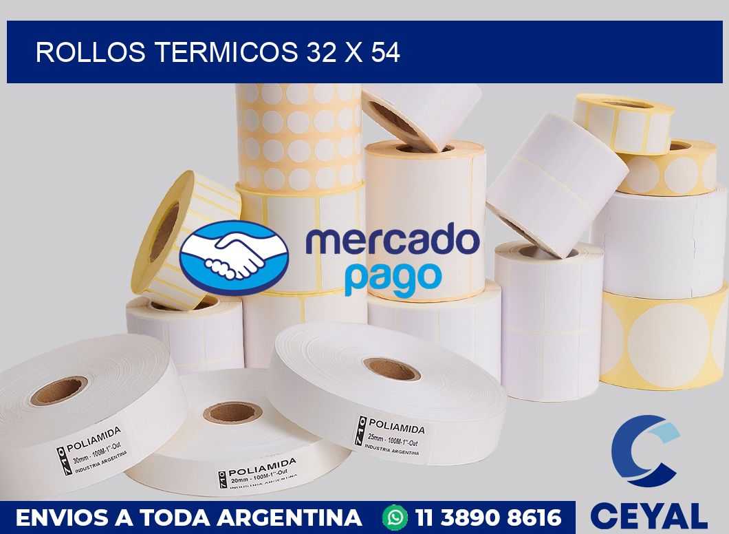 Rollos termicos 32 x 54