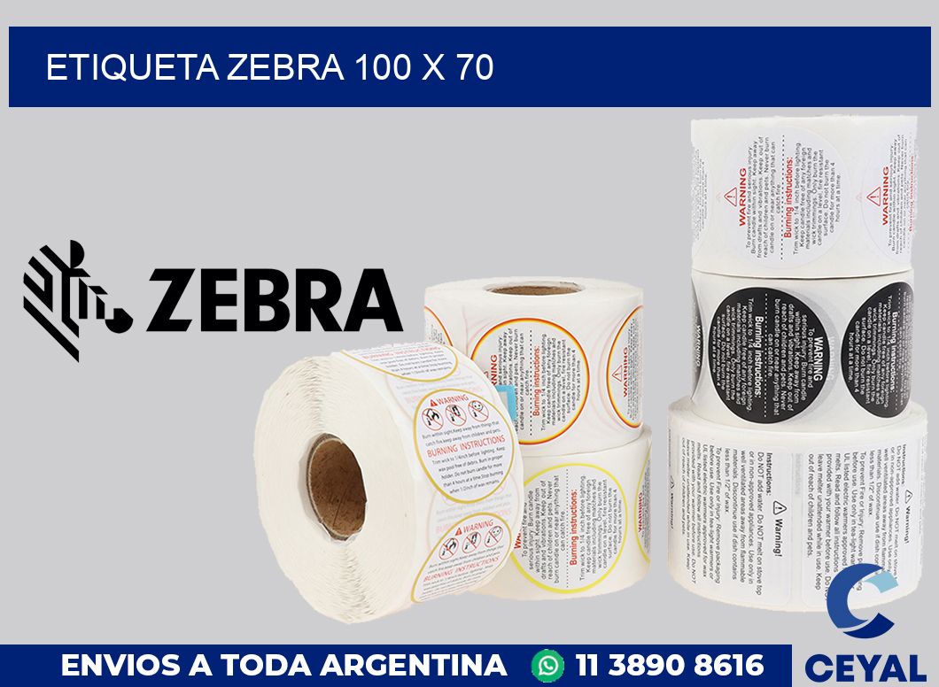etiqueta zebra 100 x 70