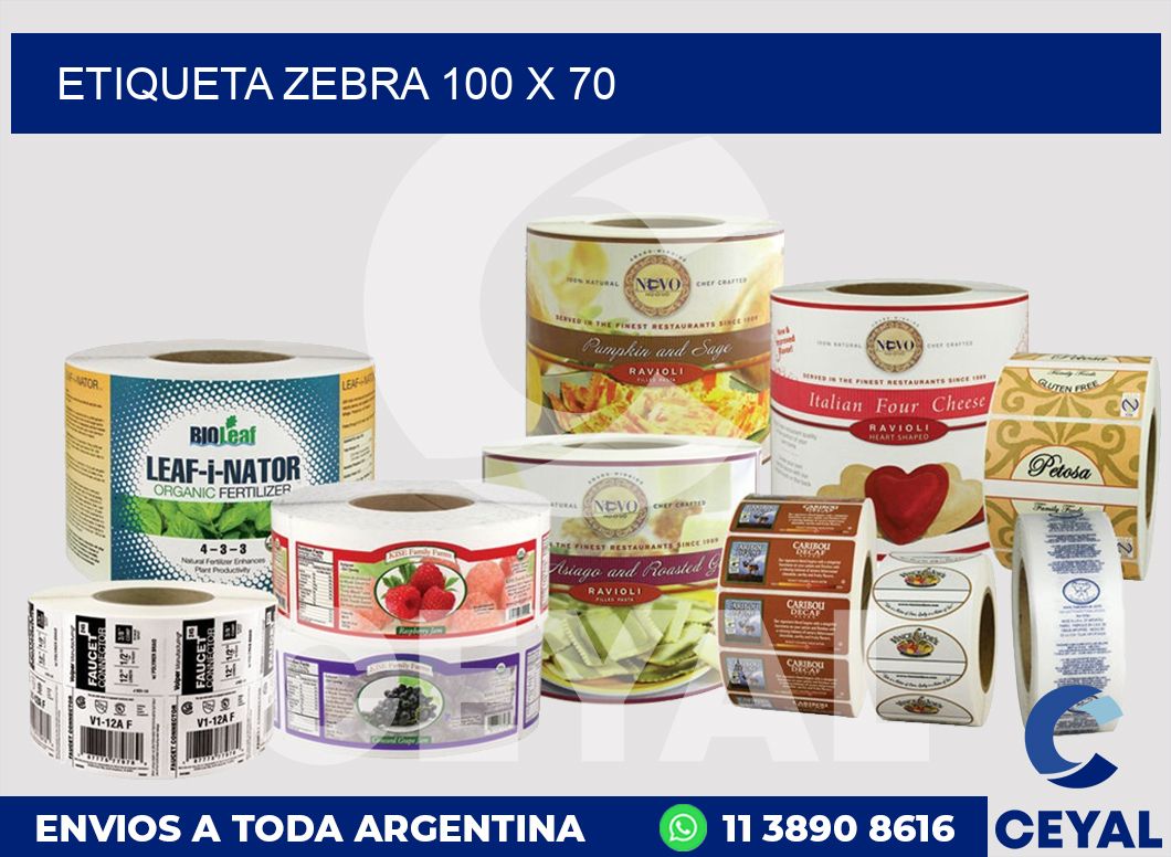 etiqueta zebra 100 x 70