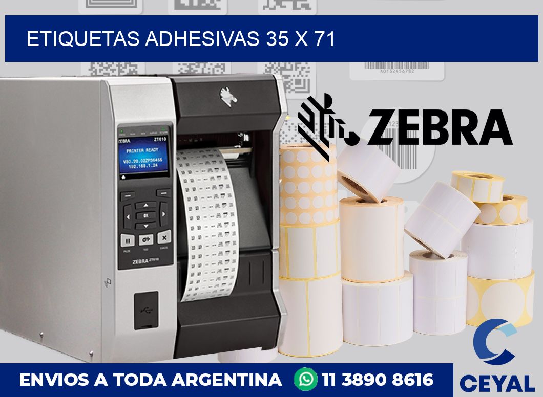 etiquetas adhesivas 35 x 71