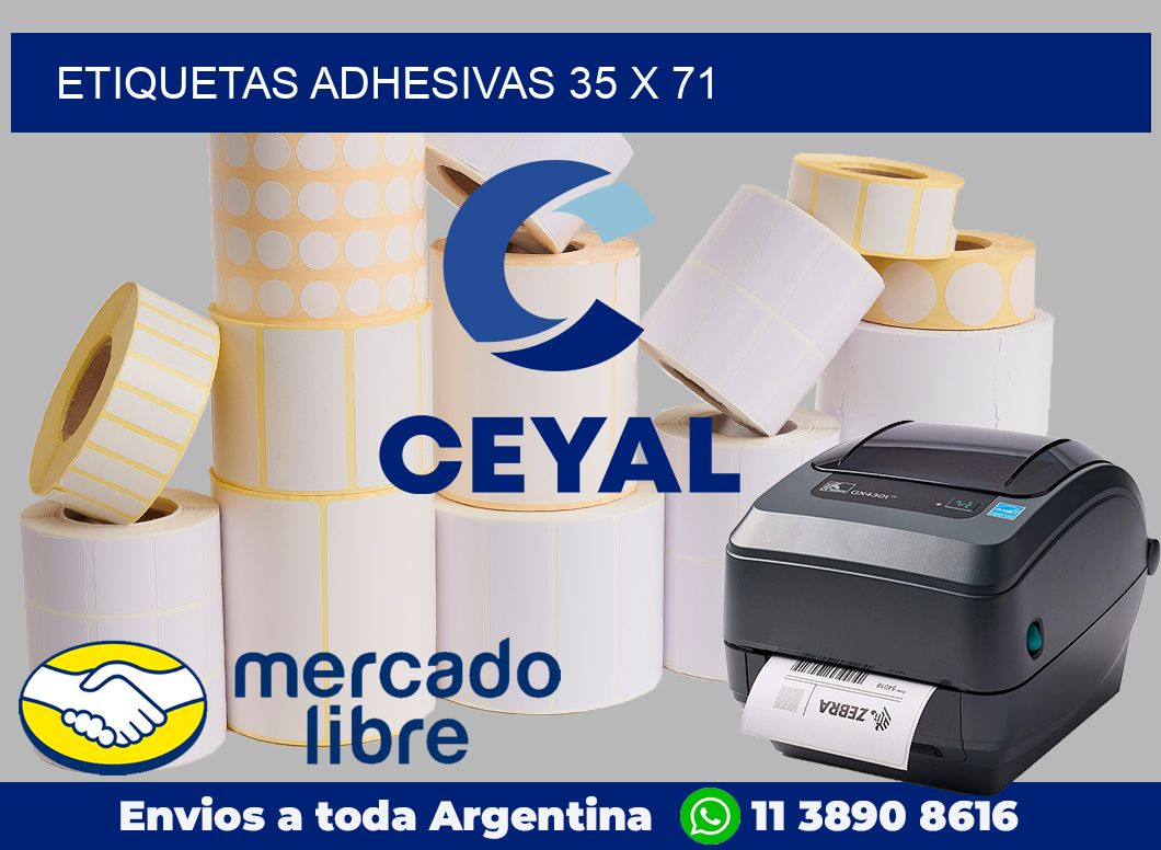 etiquetas adhesivas 35 x 71