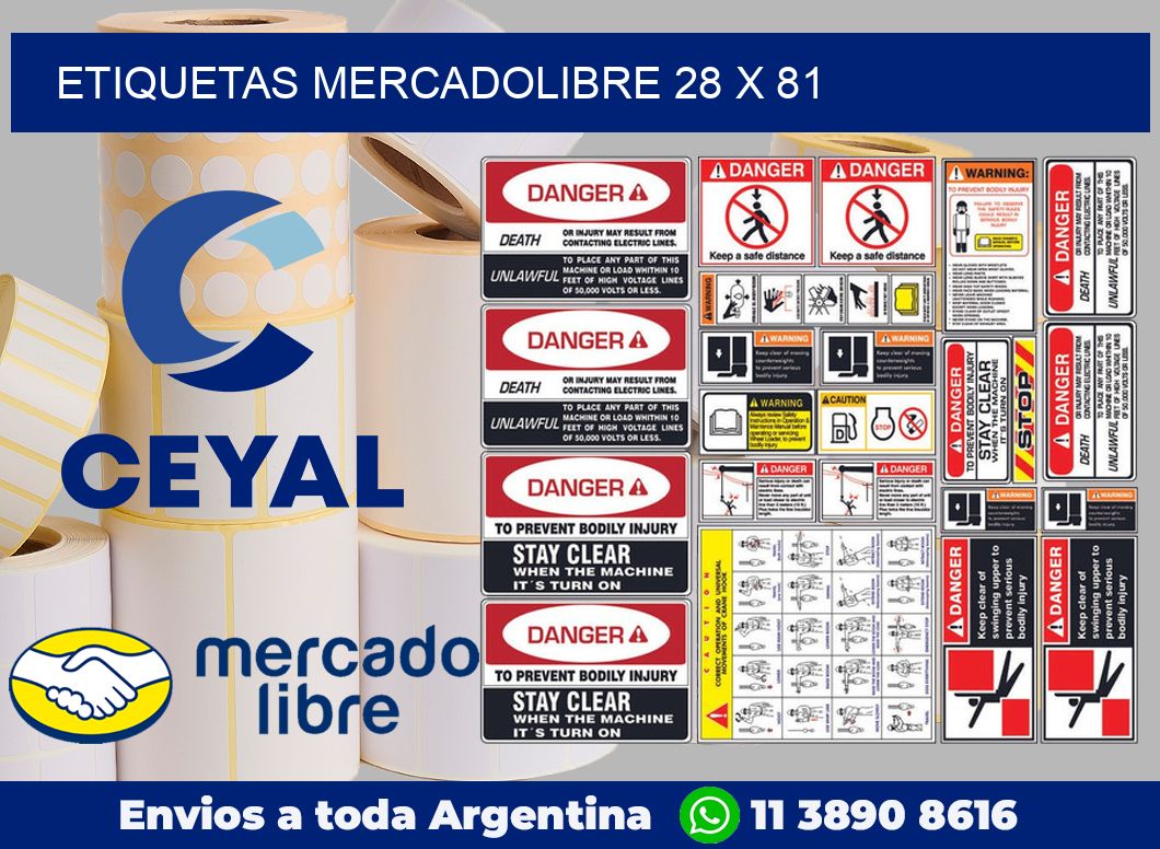 etiquetas mercadolibre 28 x 81