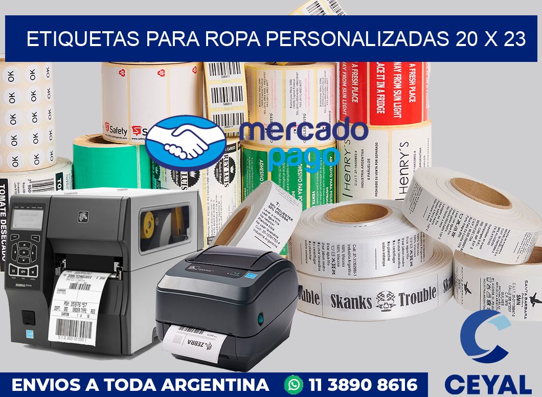 etiquetas para ropa personalizadas 20 x 23