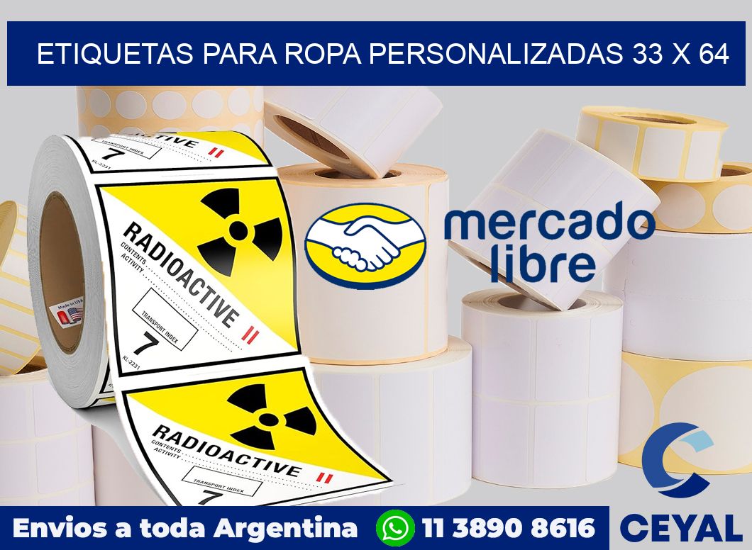etiquetas para ropa personalizadas 33 x 64