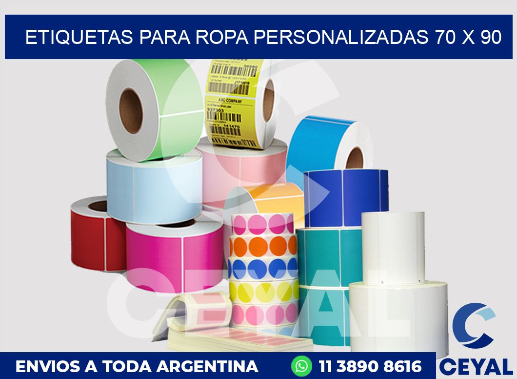 etiquetas para ropa personalizadas 70 x 90
