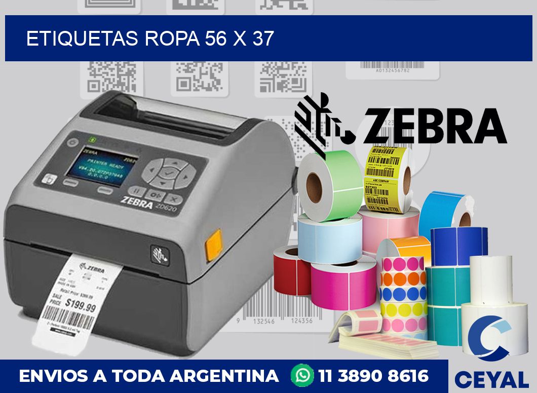 etiquetas ropa 56 x 37