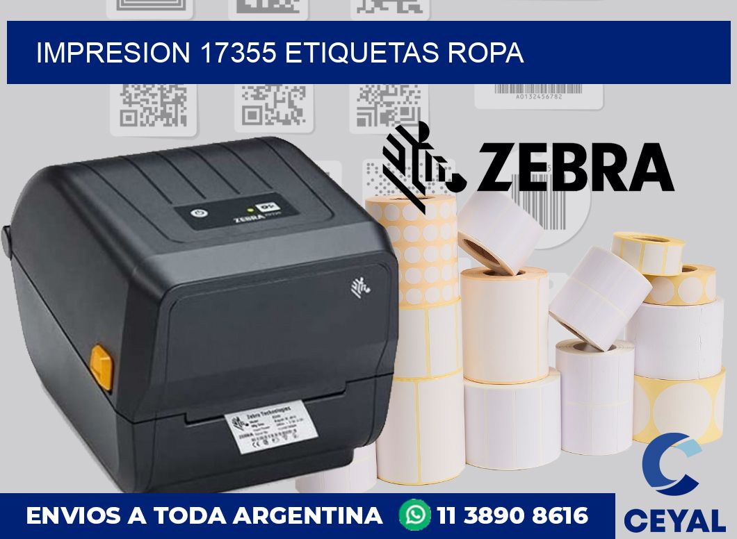 impresion 17355 etiquetas ropa