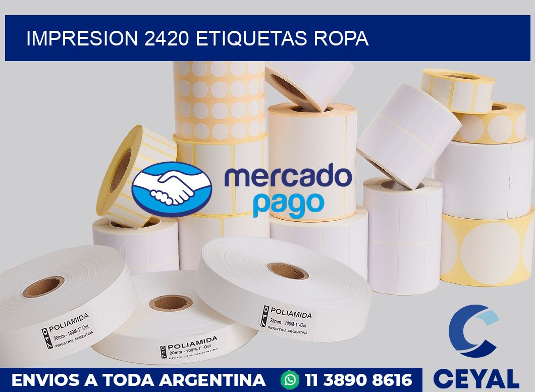 impresion 2420 etiquetas ropa