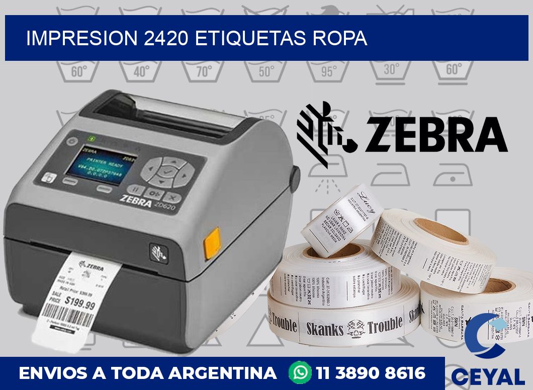 impresion 2420 etiquetas ropa