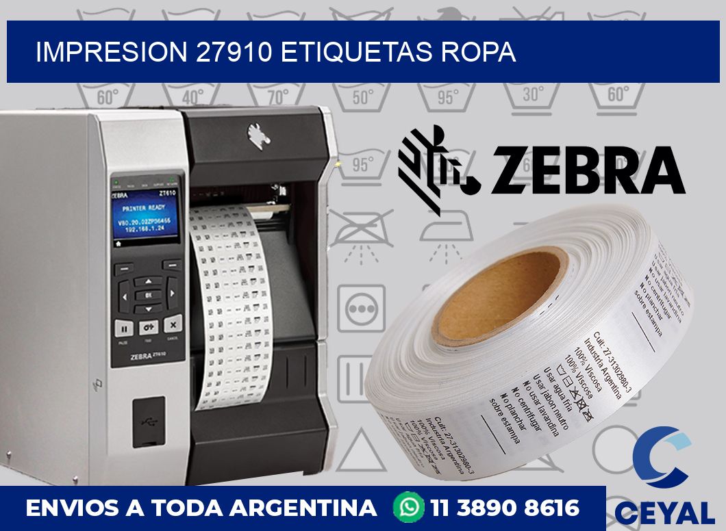 impresion 27910 etiquetas ropa