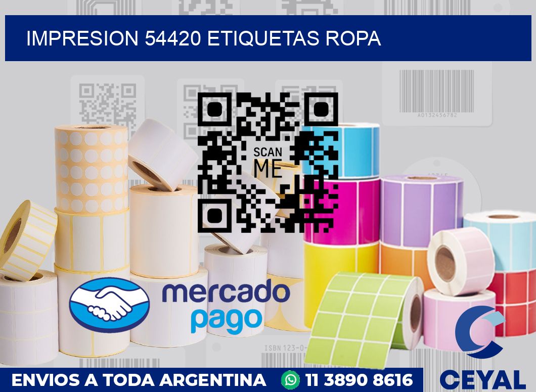 impresion 54420 etiquetas ropa