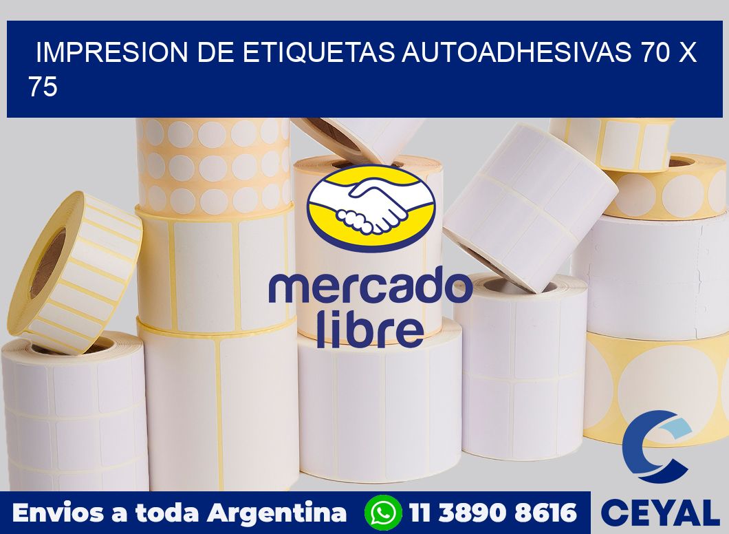 impresion de etiquetas autoadhesivas 70 x 75