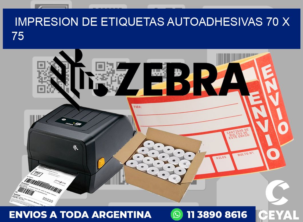impresion de etiquetas autoadhesivas 70 x 75