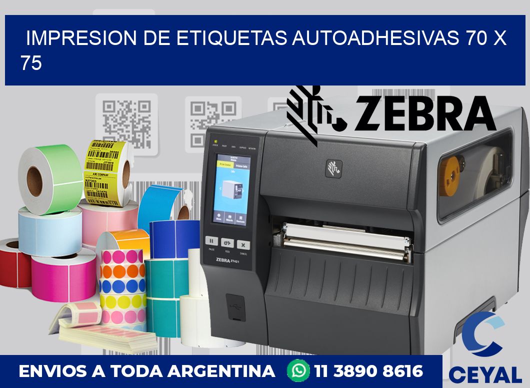 impresion de etiquetas autoadhesivas 70 x 75