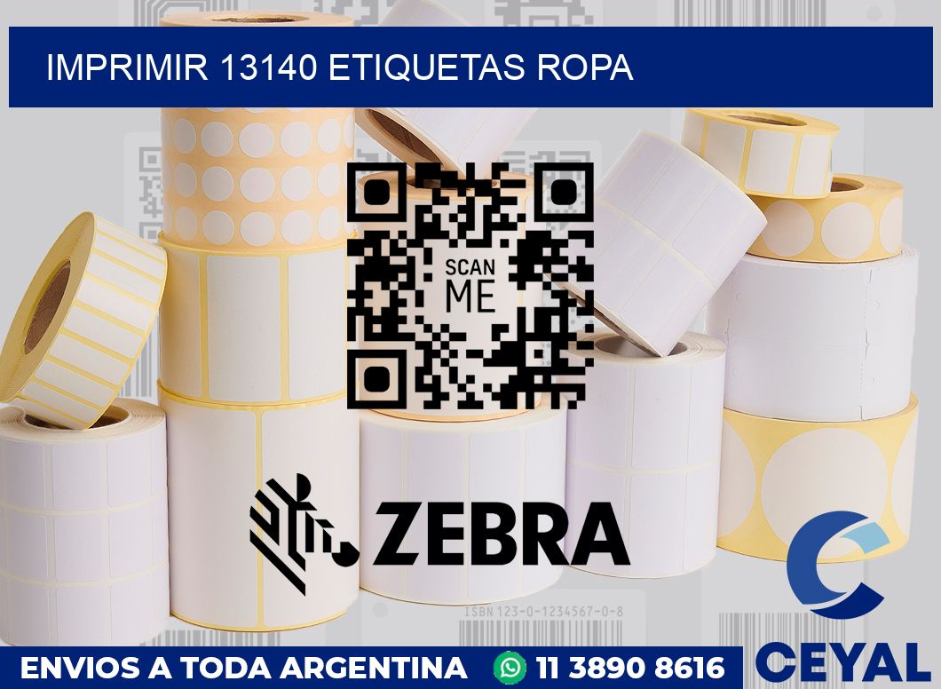 imprimir 13140 etiquetas ropa