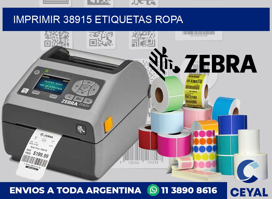 imprimir 38915 etiquetas ropa
